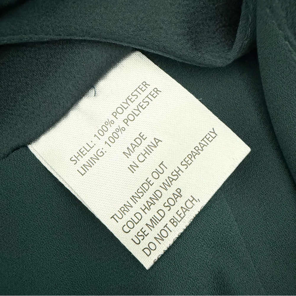 Shona Joy Luxe Plunge Frill Dress Emerald Green Sz 4 - Picture 9 of 10